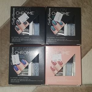 Sally Hansen Salon Chrome Nail Kit Set of 4